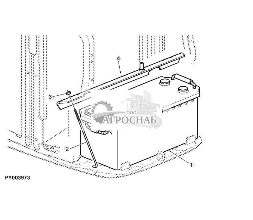 АККУМУЛЯТОРНАЯ БАТАРЕЯ  КРЕПЕЖНЫЕ ДЕТАЛИ 